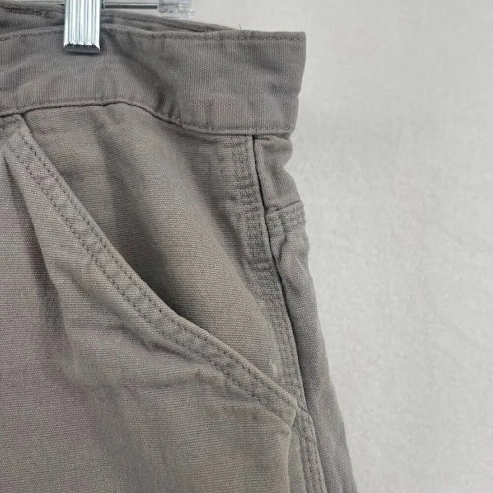 Men's Ridgecut Toughwear Gray‎ Canvas Workpants Pants Size 38 Inseam